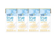 HSD T6-2022 Lốc 4 Hộp Sữa Tươi Bổ sung Ngũ Cốc TH true MILK LIGHT MEAL