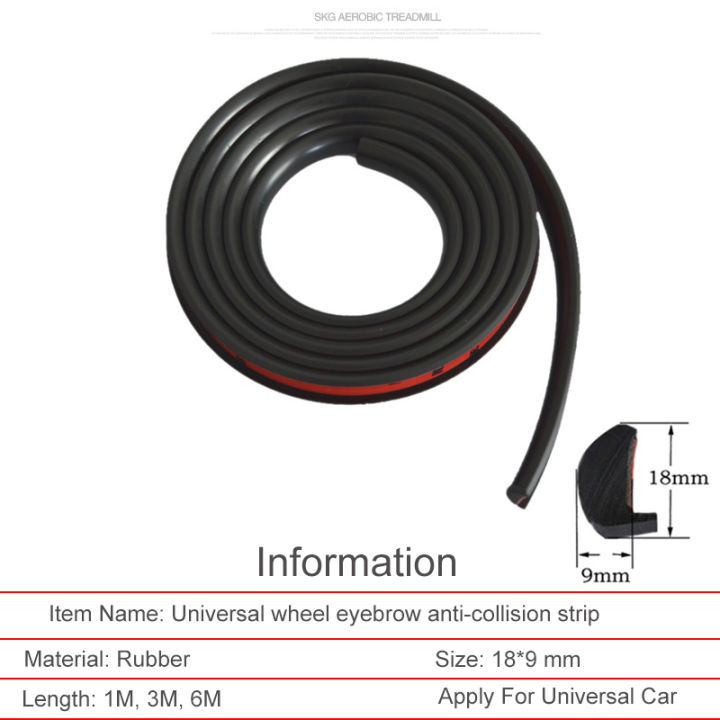 136m-anti-collision-universal-ยางรถแถบซีล-fender-flares-arches-wing-expander-auto-mudguard-ล้อ-eyebrow-sealants