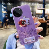 เคสมือถือสำหรับ Realme 11 ดาวพระจันทร์ส่องแสงได้ฝาหลังซิลิโคนแบบนิ่มใสรูปดาวห้าแฉกกระจกกันล้มเด็กผู้หญิงสำหรับ เคสใส่โทรศัพท์ Realme 11 4G และ