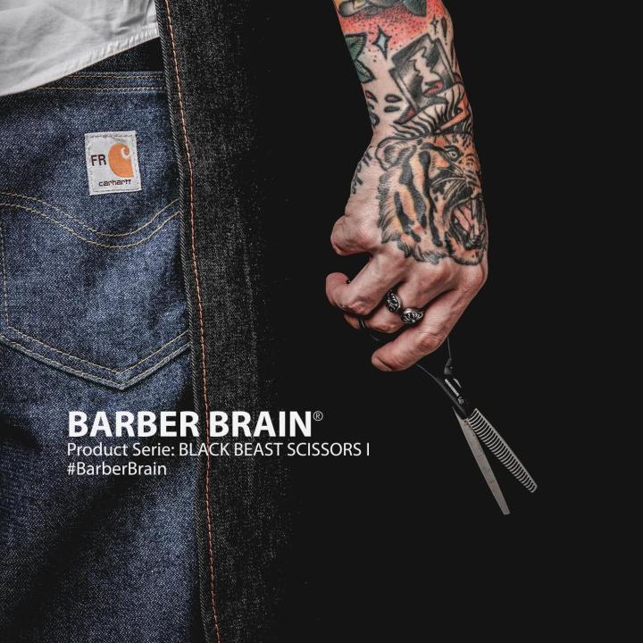 barber-brain-presents-ชุดกรรไกรตัดซอยรุ่น-black-beast-รุ่น-1-ราคา-eco-สบายกระเป๋า