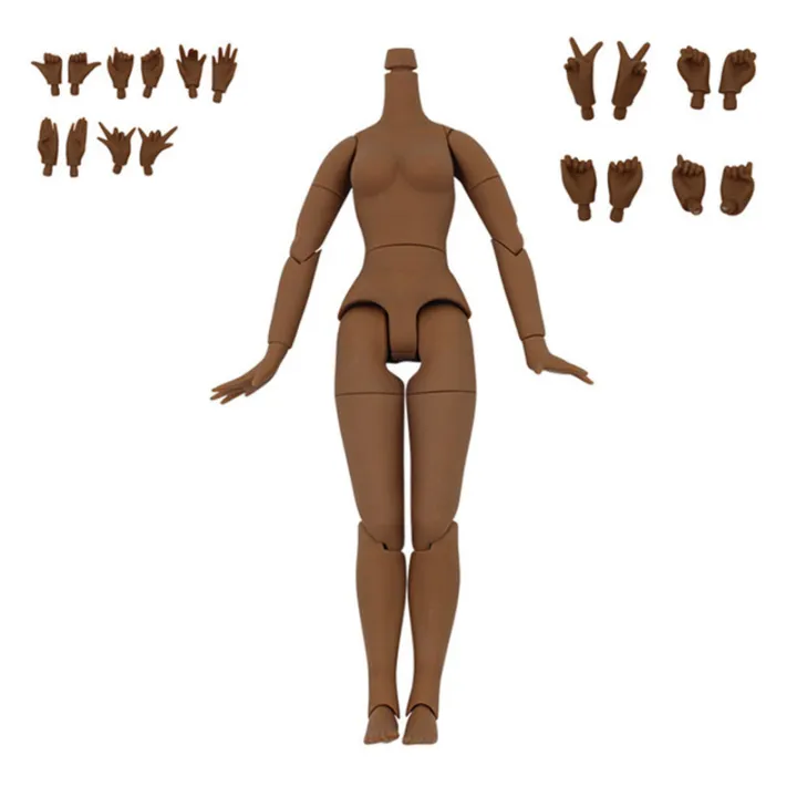 Azone body Super dark skin big breast body 20cm 8.5 inch For 16 doll ...