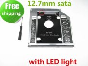 Pre-order 2nd SSD HDD HD Hard Disk Driver Caddy SATA for 12.7mm CD DVD