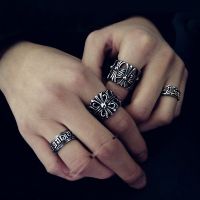 Chrome Hearts1∏✼▣ Applicable to the trendy brand eternal pair ring Luoxin ring boys retro hip-hop niche light luxury personality iris