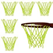 6 Pcs Nightlight Basketball Hoop Net Sun Powered Luminous Sports