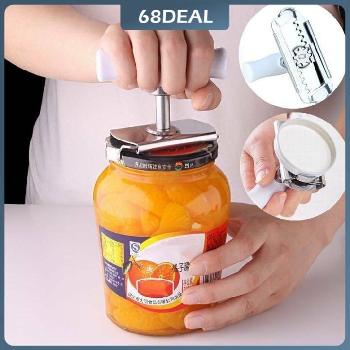 Can Opener Jar Lid Bottle Remover Tool Easy Twist Off Stainless