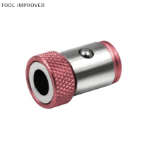 TOOL IMPROVER แหวนแม่เหล็กสากลโลหะผสมแม่เหล็กไขควงบิตแม่เหล็กแม่เหล็กเจาะบิต