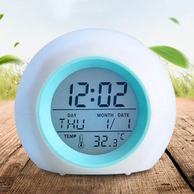 【Worth-Buy】 ลูกบอลเตือนนาฬิกาแบบไล่ระดับสีสำหรับไฟสีสันสดใสทรงกลมนาฬิกาปลุกสำหรับเด็ก Tslm2นาฬิกาปลุกเปลี่ยนสีอย่างสร้างสรรค์