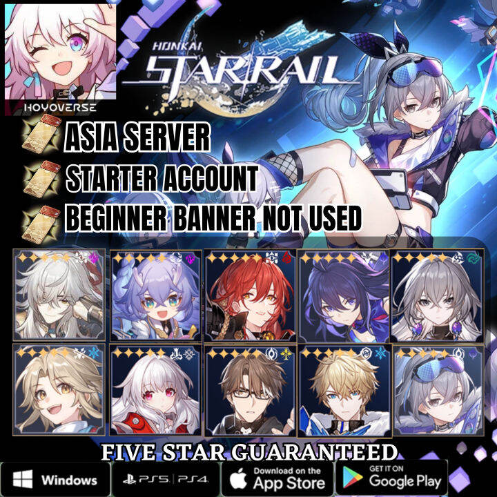 Hsr Start Honkai Star Rail Start 5 stars characters, bailu, seelee , Jing Yuan ...