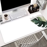 แมวน่ารัก 80x30 ซม. XXL Lockside Mouse Pad แผ่นรองเมาส์ขนาดใหญ่ แผ่นรองเมาส์คอมพิวเตอร์ แผ่นรองเมาส์คอมพิวเตอร์