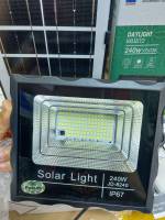 Solar Lights 240W รุ่น JD-8240 ไฟโซล่า ไฟสปอตไลท์ กันน้ำ ไฟ Solar Cell ใช้พลังงานแสงอาทิตย์ ไฟกันน้ำกลางแจ้ง