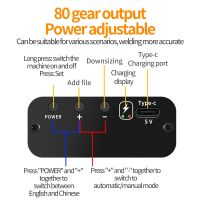 เครื่องเชื่อมจุดขนาดเล็กมือถือดิจิตอลแบบพกพาเครื่องเชื่อมดิสเพลย์80เกียร์ปรับได้อัตโนมัติทริกเกอร์สำหรับแบตเตอรี่18650