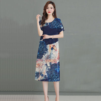 H W shop New!! เดรสทรงตรงแฟชั่นผู้หญิงสไตล์เกาหลี คอกลม สีพื้น แนวหวานสดวัยรุ่นน่ารัก เนื้อผ้ายืดหยุ่นดี กระโปรงเสื้อยืด #HAN SY SOCIETY