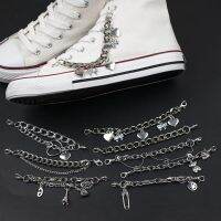 DIY Metal Chain Shoe Charms for Sneaker Luxury Vintage All-match Boots Shoelace Buckle Fashion Quality Sneaker Decorations New