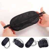 Black Soft Comfortable Mask Sleeping Shade Cover Portable Mask Eyeshade Blindfold Travel U7Q4