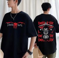 Anime Death Note T Shirt Manga Yagami Light Misa Amane Print Harajuku T-Shirt Men Cotton Oversized T-Shirts Cool Streetwear Male S-4XL-5XL-6XL