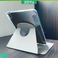 ZOYU เคส iPad หน้าจอหมุนได้ 720° วัสดุอะคริลิคใสความละเอียดสูง/ป้องกันการบิดงอ、ไม่เปลี่ยนเป็นสีเหลืองง่าย、มีช่องใส่ดินสอ (ด้านขวา) สำหรับ iPad M2 Pro 11 2020 2021 2022 ipad air4 Air 5 iPad 10.2 นิ้ว 7 8 9 รุ่น กรณี