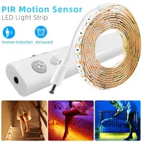 5M PIR Led Motion Sensor LED Strip Lamp 5V Led Under Cabinet Lamp Tape Ribbon Diode Light Battery Powered TV Backlight Lighting