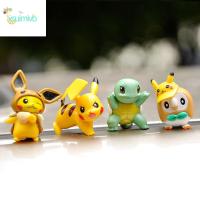 XSUIMI ตุ๊กตาโมเดลหุ่นของเล่น Eevee Bulbasaur Psyduck Squirtle ตุ๊กตาขยับแขนขาได้โปเกมอนตุ๊กตาขยับแขนขาได้ตุ๊กตาโปเกมอน