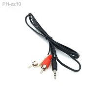 3.5mm Plug Jack Connector to 2 RCA Male Music Stereo Adapter Cable Audio AUX Line for Phones TV Sound Speakers Laptop Amplifier