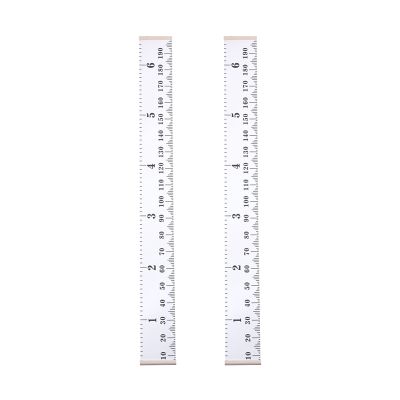 2X Baby Growth Chart Handing Ruler Wall Decor for Kids, Canvas Removable Height Growth Chart 79Inchx 7.9Inch
