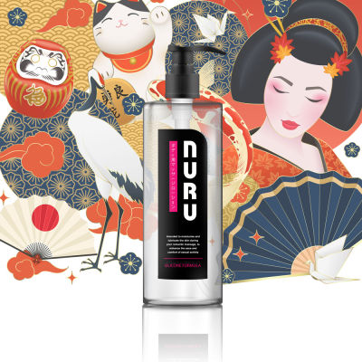 NURU Massage Lube 2 in 1 - Lollipop Silicone Formula เจลหล่อลื่น นูรุ มาสสาจ ทู อิน วัน ลอลลี่ป๊อป สูตรซิลิโคน  400 ml.