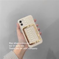 (CALGY Phone protection)3D หรูหราสัตว์งูโลหะข้อมือยืนหนังกรณีโทรศัพท์ยากสำหรับ Iphone 11 Pro X XR XS Max 6วินาที7 8บวก SE 12มินิปก