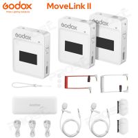 Godox Movelink II M2 M1 2.4Ghz ไร้สายลาวาเลียร์เครื่องรับส่งสัญญาณรอบทิศทางสำหรับโทรศัพท์ DSLR กล้อง Smartphon