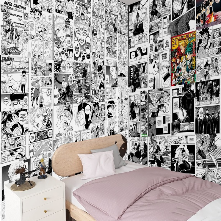 Popular English anime 21x30cm 203040pcs manga wall stickers anime