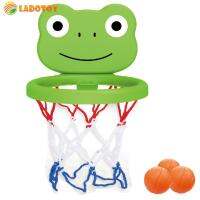 Bathtub Basketball with Basketball Hoop Creative Basketball Toys Set 3 Balls Panda Cat Shape for Baby Children for Bathroom Shower