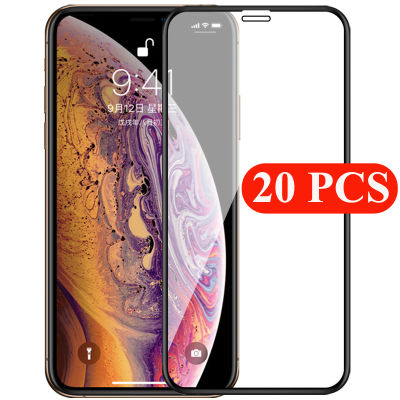 20PCS Full Cover Screen Protector For iPhone 11 12 Pro Max Protective Glass For iPhone X XS Max Xr 6 7 8Plus Support Mixed Batch