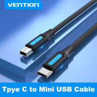 Vention Mini USB To USB C สายเคเบิล Type C อะแดปเตอร์สำหรับกล้องดิจิตอล ProMP3 Player HDD Type-C ถึง Mini USB Cable