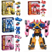 Mô hình đồ chơi robot biến hình 5 kiểu Miniforce X Lucybot Transformer