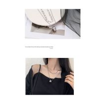 Ladies new necklace simple design ins Korean double elegant necklace Normcore style clavicle chain collar necklace