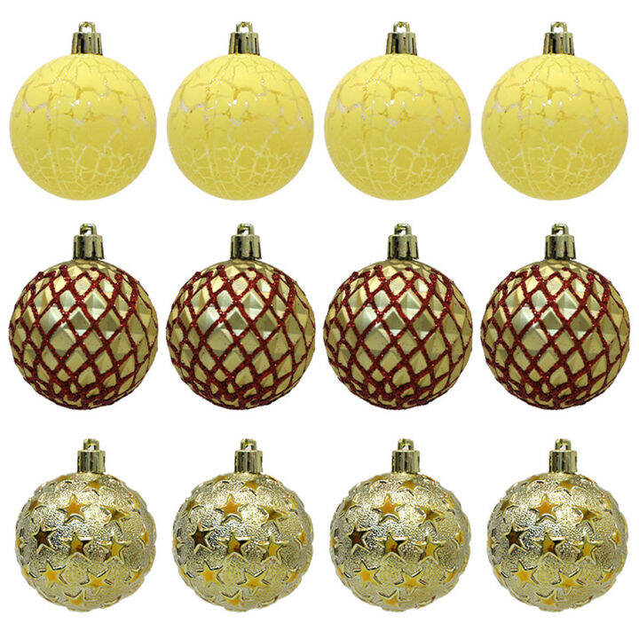 Sparen 12Pcs Christmas Ball Pendant Fine Workmanship Easy to Hang