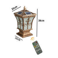 Solar Pillar Lamp Outdoor European Villa Courtyard Gate Column Light Waterproof Aluminium Garden Landscape Lamps Pillar Lighting