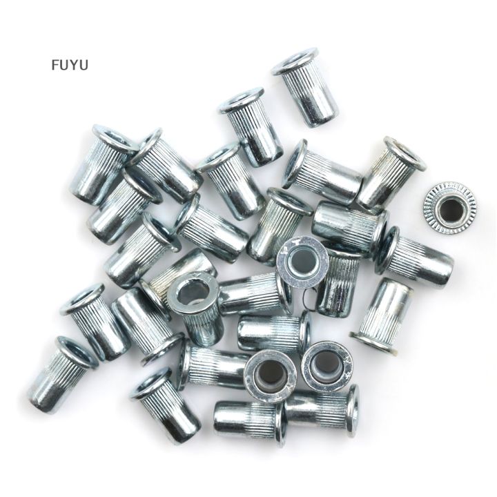 fuyu-m5-thread-blue-white-zinc-rivet-nut-insert-nutter30-pcs