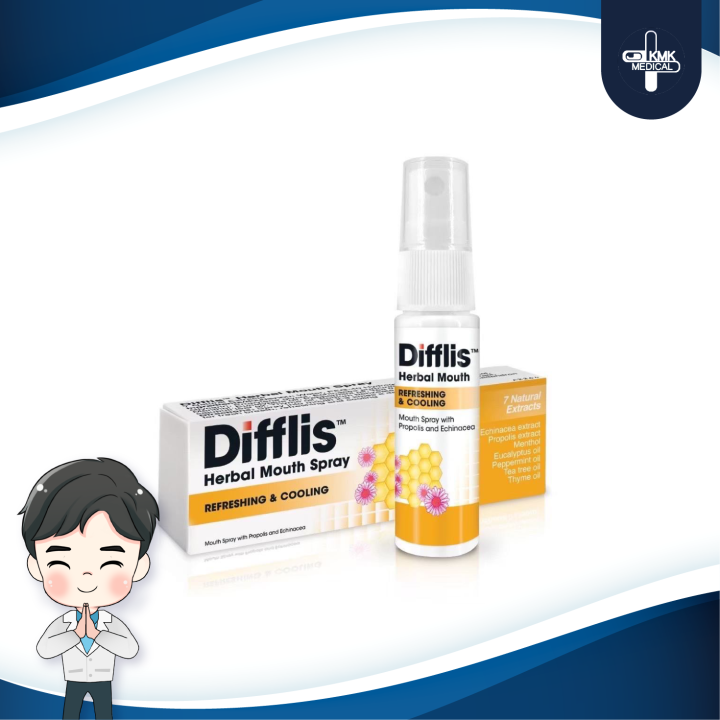 difflis-mouth-spray-15-ml-สเปรย์พ่นปากให้ความชุ่มชื้น-บรรเทาอาการไอ-ลดอาการระคายคอ-ช่วยให้ลมหายใจสดชื่น