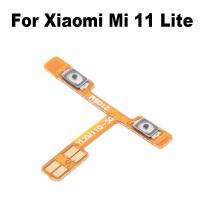 ของแท้เหมาะสำหรับ Xiaomi MI11 MI 11 Lite 4G 5G ปุ่มปุ่มเปิดปิดปุ่มปรับระดับเสียงชิ้นงอสำหรับเปลี่ยน