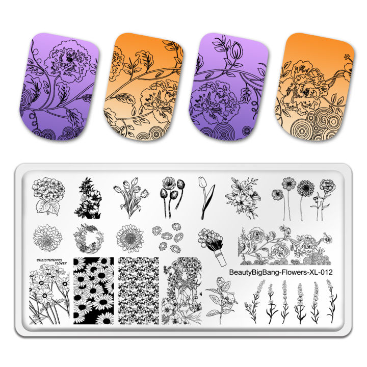 beautymalls-beautybigbang-nail-stamping-plates-nail-art-stamping-plate-template-manicure-flower-leaves-plants-beautybigbang-flowers-xl-012