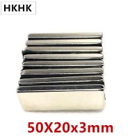 10pcs/lot N52 Rectangular magnet 50x20x3 Neodymium magnet 50x20x3 NdFeB magnet 50 x 20 x 3 trong Square NdFeB Rare Earth Magnet