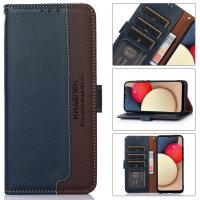 For OPPO A96 2022 RFID Blocking Leather Texture Wallet Case for OPPO A17 Flip Case OPPO A76 A 57 77 A36 A57s A77s A17K Cover