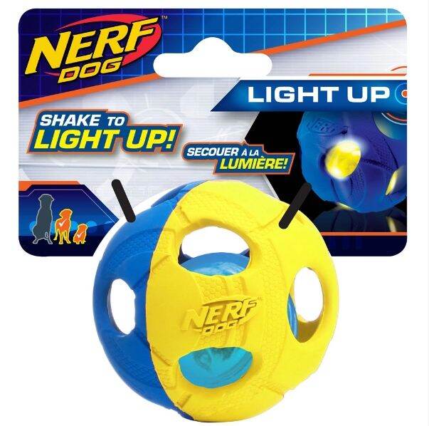 nerf-dog-เนิร์ฟด็อก-led-bash-ball-ของเล่นสุนัข-บอลยางสองลูกซ้อน-ขนาด-2-5-และ-3-5-นิ้ว