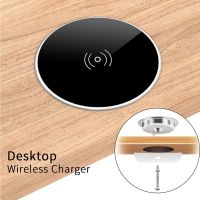 7.5W 10W Qi 15W Fast Wireless Charger Built in Desktop Charger Desktop Embedded Qi Fast Wireless Charger Charging For iPhone 11