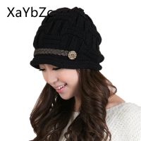 【YD】 and Curling Wool Hat Hip Hop Warm Ear Protection Knitted Cap Wholesale Fashion Trend