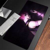 อะนิเมะญี่ปุ่น Hunter x Hunter Hisoka Mouse Pad อุปกรณ์เกมแป้นพิมพ์หน้าแรกแผ่นรองเมาส์แล็ปท็อปเครื่องเกมโต๊ะยางธรรมชาติ