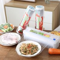 Keep Fresh Plastic Wrap Dispenser Cling Film Cutter Saran Kitchen Film Cutter Food Adjustable Kitchen Convenience Accessories