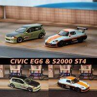 Street SW 1:64รถ EG6ของเล่น ST4 S2000 S2K อัลลอยด์ของเล่นสำหรับสะสมโมเดลรถยนต์ขนาดเล็ก