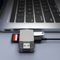 Adaptor SD Digital Flash Drive multifungsi adaptor kartu TF paduan seng pembaca kartu TF mikro untuk ponsel tablet komputer