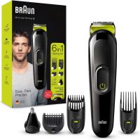 พร้อมส่ง ! Braun บราวน์ 6 อิน 1 ออล-อิน-วัน ทริมเมอร์ MGK3221 รอบใหม่ โปรฯแรง เครื่องเล็มหนวดสำหรับชาย Face Trimmer หูและอุปกรณ์แต่งขนจมูกหัว 5ชิ้น