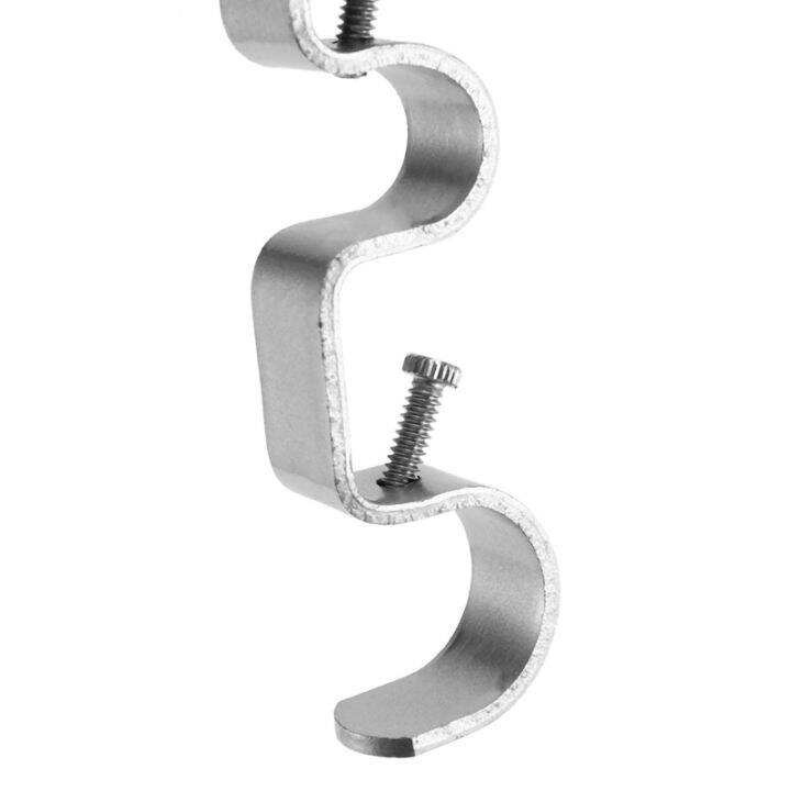 9pcs-curtain-rod-brackets-heavy-duty-double-rod-holders-durable-metal-curtain-rod-wall-brackets-with-screw-silver